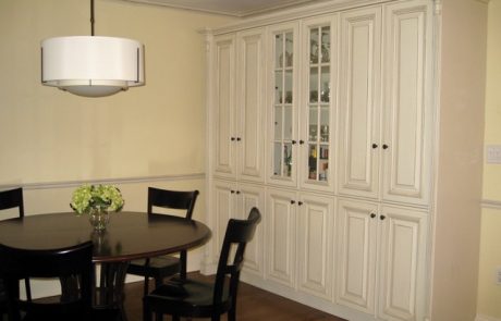 Designs by Dolores - White dining room hutch