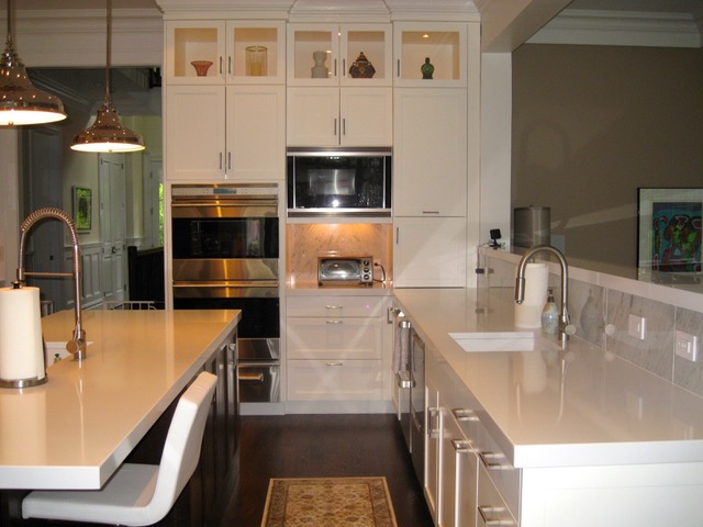Designs by Dolores - White on white kitchen