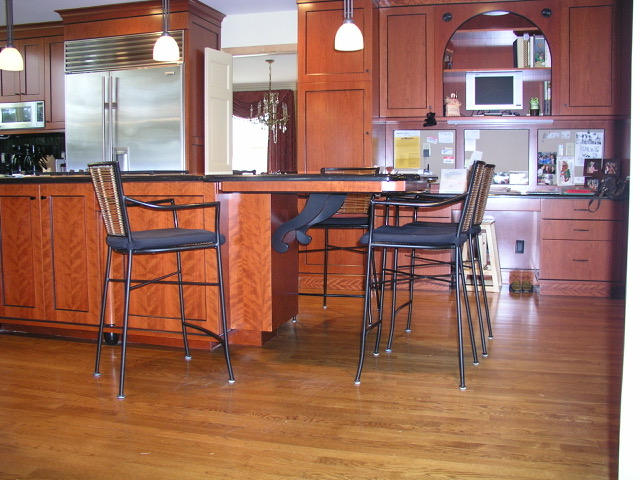 Designs by Dolores - Mahogany Cabinets in Kitchen